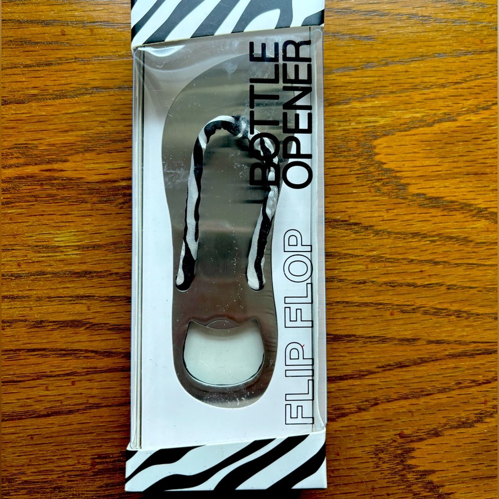 Flip-flop bottle opener